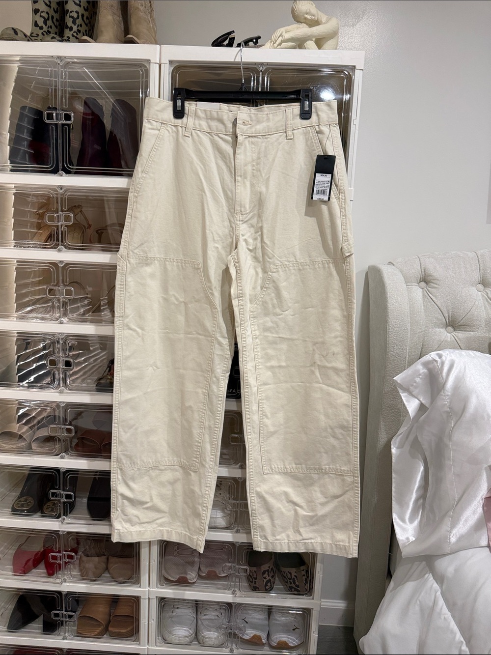 Original Use Cream Cargo Work Pants